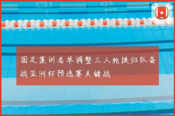 国足集训名单调整三人轮换归队备战亚洲杯预选赛关键战