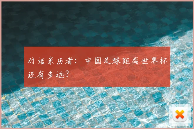 对话亲历者:中国足球距离世界杯还有多远?